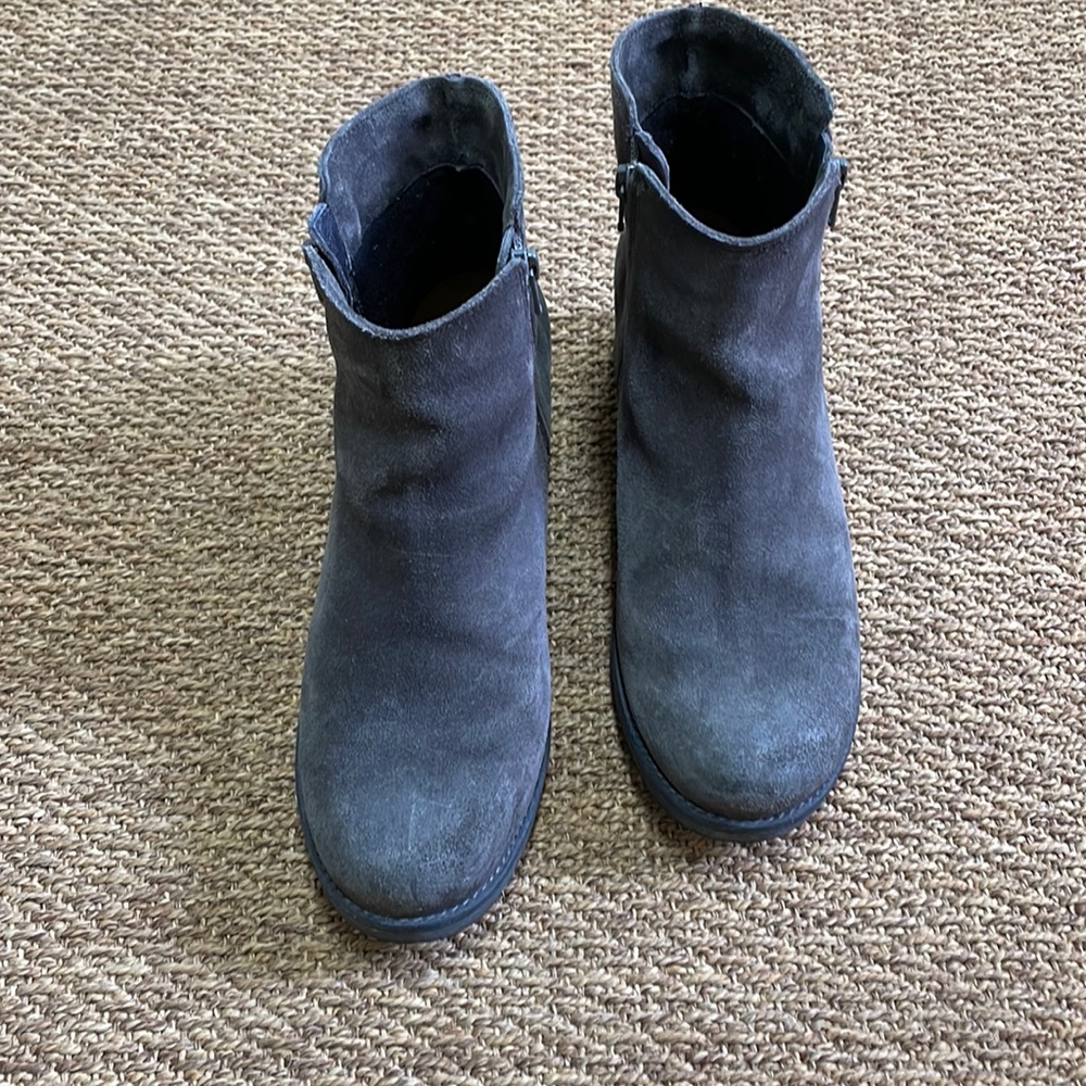NAOT Charcoal grey suede boots